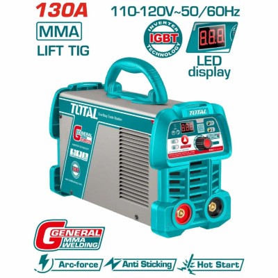 TOTAL MÁQUINA DE SOLDA MMA 130A  TW213059 Total Herramientas Oficial