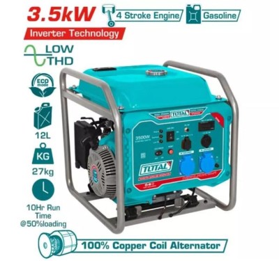TOTAL GENERADOR  A GASOLINA 3.5KW TP340006 Total Herramientas Oficial
