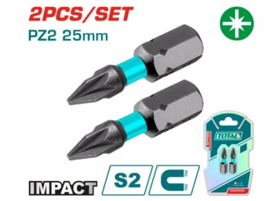 TOTAL PONTAS DE CHAVE DE IMPACTO 2PCS  TACIM71PZ225 Total Herramientas Oficial