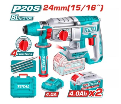 TOTAL MARTELO ROTATIVO  20V 2.4J  TRHLI202482 Total Herramientas Oficial