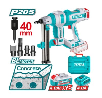 TOTAL PISTOLA GRAMPEADORA CONCRETO 20V TCNLI9008 Total Herramientas Oficial