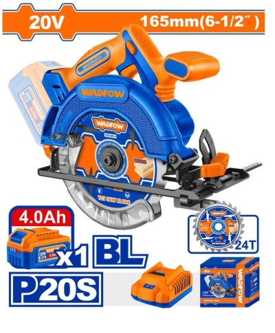 WADFOW  SERRA CIRCULAR 20V  WLWP5523 Total Herramientas Oficial