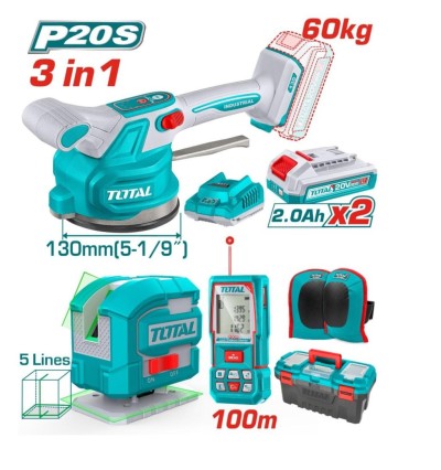 TOTAL  COMBO SEM FIO 3PCS  UTOSLI250606 Total Herramientas Oficial