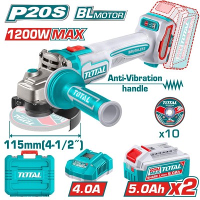 TOTAL LIXADEIRA 20V 1200W  TAGLI2120252 Total Herramientas Oficial