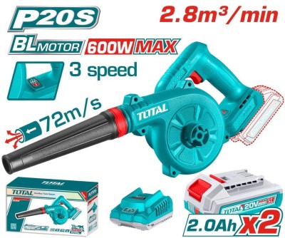 TOTAL SOPRADOR/ASPIRADOR 20V 600W TABLI20682 Total Herramientas Oficial