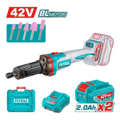 TOTAL RETIFICADOR 42V 6MM 1/4  TDGLI42012 Total Herramientas Oficial