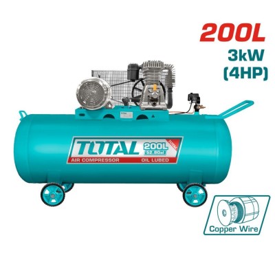 TOTAL COMPRESOR DE AR 200L 4HP TC1402002 Total Herramientas Oficial