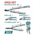 TOTAL TESOURA PODA KIT 4PCS  THT1593401  Total Herramientas Oficial