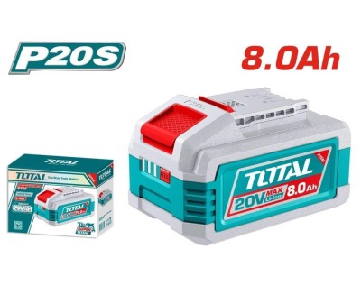 TOTAL BATERIA  20V 8.0AH  TFBLI2128  INDICADOR LED  Total Herramientas Oficial
