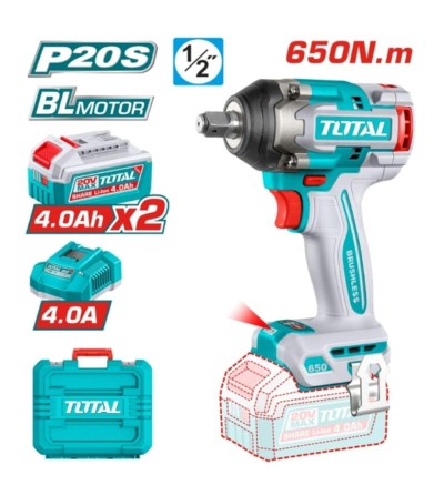 TOTAL CHAVE DE IMPACTO 20V 650NM  TIWLI2065   Total Herramientas Oficial