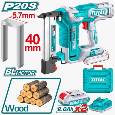 TOTAL PISTOLA DE PREGOS 20V K10-K40  TCSNLI600869 Total Herramientas Oficial