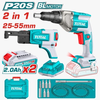 TOTAL COMBO 2PCS  DRYWALL+ PARAFUSADEIRA TDSLI204268 Total Herramientas Oficial