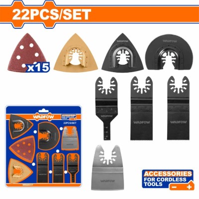 WADFOW  ACESSÓRIOS PARA FERRAMENTAS MULTIFUNCIONAIS  22PCS  WMA9417 Total Herramientas Oficial
