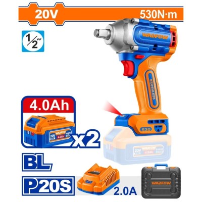 WADFOW CHAVE DE IMPACTO 20V 530NM  WCD1B53 53K 2B 2A Total Herramientas Oficial