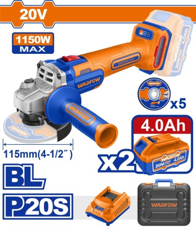 WADFOW ESMIRILHADEIRA 20V 1150W   WLAP25292 Total Herramientas Oficial