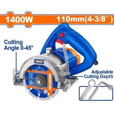 WADFOW  SERRA MÁRMORE 1400W  WMR15141 220V  Total Herramientas Oficial