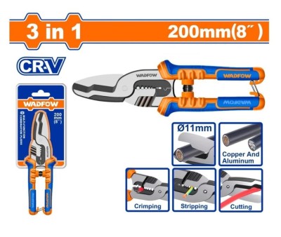 WADFOW ALICATE CORTACABO MULTIUSOS 3 EM 1 WPL5778 Total Herramientas Oficial