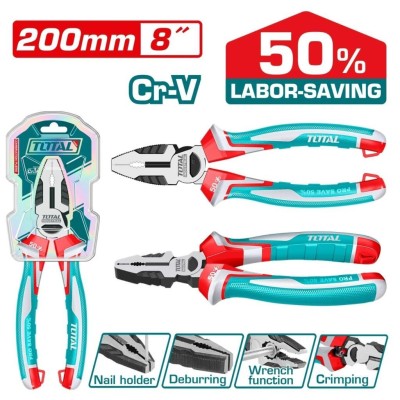 TOTAL  ALICATE COMBINADA 50% 200MM  8  THT211808S Total Herramientas Oficial