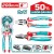 TOTAL  ALICATE COMBINADA 50% 200MM  8  THT211808S Total Herramientas Oficial