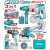 TOTAL COMBO 3PCS PARFUSADEIRA + ESMERILHADEIRA + MARTELO ROTATIVO  TCKLI202598 Total Herramientas Oficial