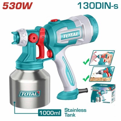 TOTAL  PISTOLA DE  PINTURA  530W  TT45061 Total Herramientas Oficial