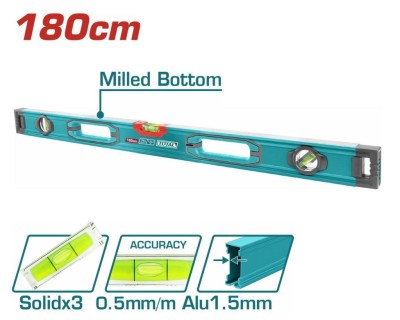 TOTAL NIVEL DE BOLHA MAGNETICO TMT218028  180CM Total Herramientas Oficial