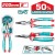 TOTAL  ALICATE BICO DOBRADO 8 200MM  THT221808S Total Herramientas Oficial
