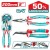 TOTAL  ALICATE BICO DOBRADO  8 200MM  THT241808S Total Herramientas Oficial