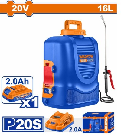 WADFOW PULVERIZADOR A BATERIA 16L 20V WLSY20162 Total Herramientas Oficial