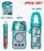 TOTAL COMBO 3PCS PINZA AMPERIMÉTRICA + MULTIMETRO + DETECTOR  TMT23069  Total Herramientas Oficial