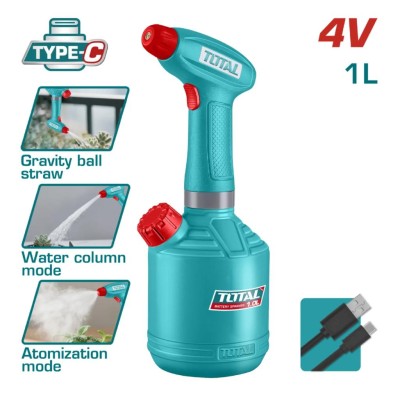 TOTAL TOTAL PULVERIZADOR A BATERIA  4V 1L TSPP3701 Total Herramientas Oficial