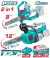 TOTAL COMBO 2PCS MOTOSERRA +PODADORA 20V  TOSLI251085 Total Herramientas Oficial
