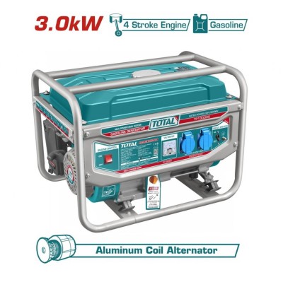 TOTAL GERADOR DE ENERGIA A GASOLINA TP130005  3.0 KVA Total Herramientas Oficial