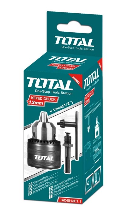 TOTAL MANDRIL COM CHAVE TAC451301 13mm Total Herramientas Oficial