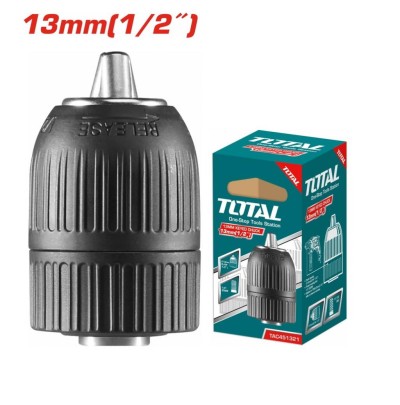 TOTAL MANDRIL DE PERFURAÇÃO MANUAL 1/2 13MM  TAC451321  Total Herramientas Oficial